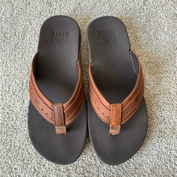 Reef Cushion Flip Flop Thong Sandal Brown Outdoors Comfort Spring Summer - Picture 2 of 8